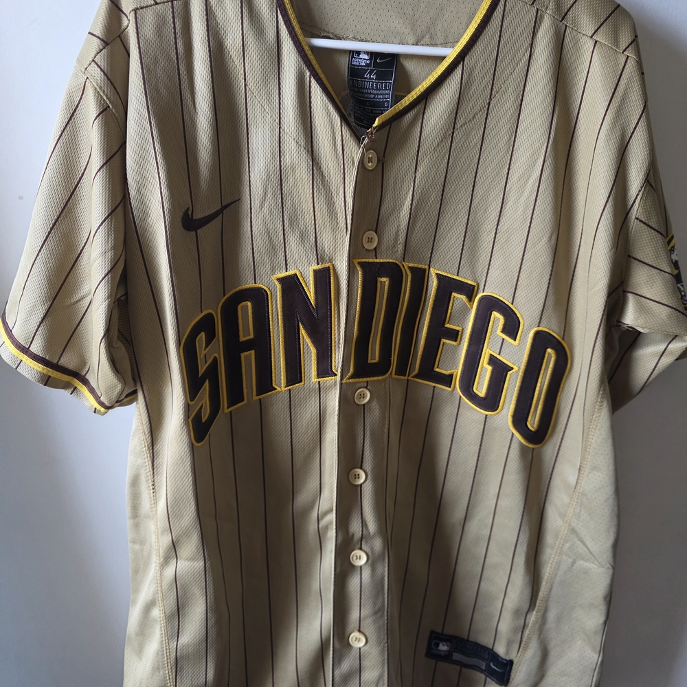 Nike Authentic Fernando Tatis Jr #23 San Diego Padres Jersey 44 On Field Sand